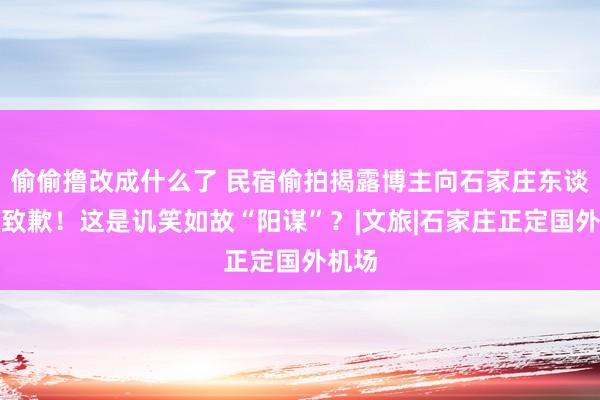 偷偷撸改成什么了 民宿偷拍揭露博主向石家庄东谈主民致歉！这是讥笑如故“阳谋”？|文旅|石家庄正定国外机场